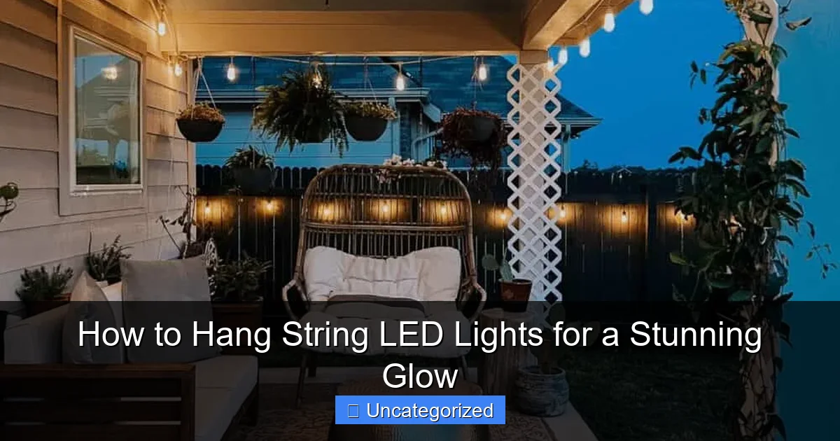 How to Hang String LED Lights for a Stunning Glow