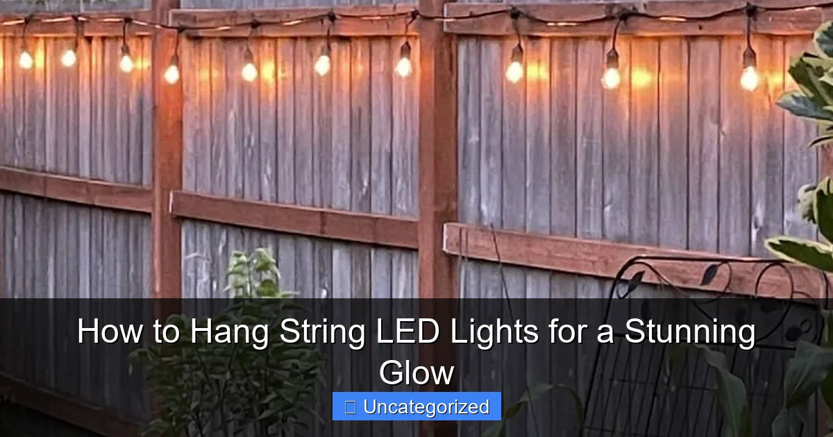 How to Hang String LED Lights for a Stunning Glow
