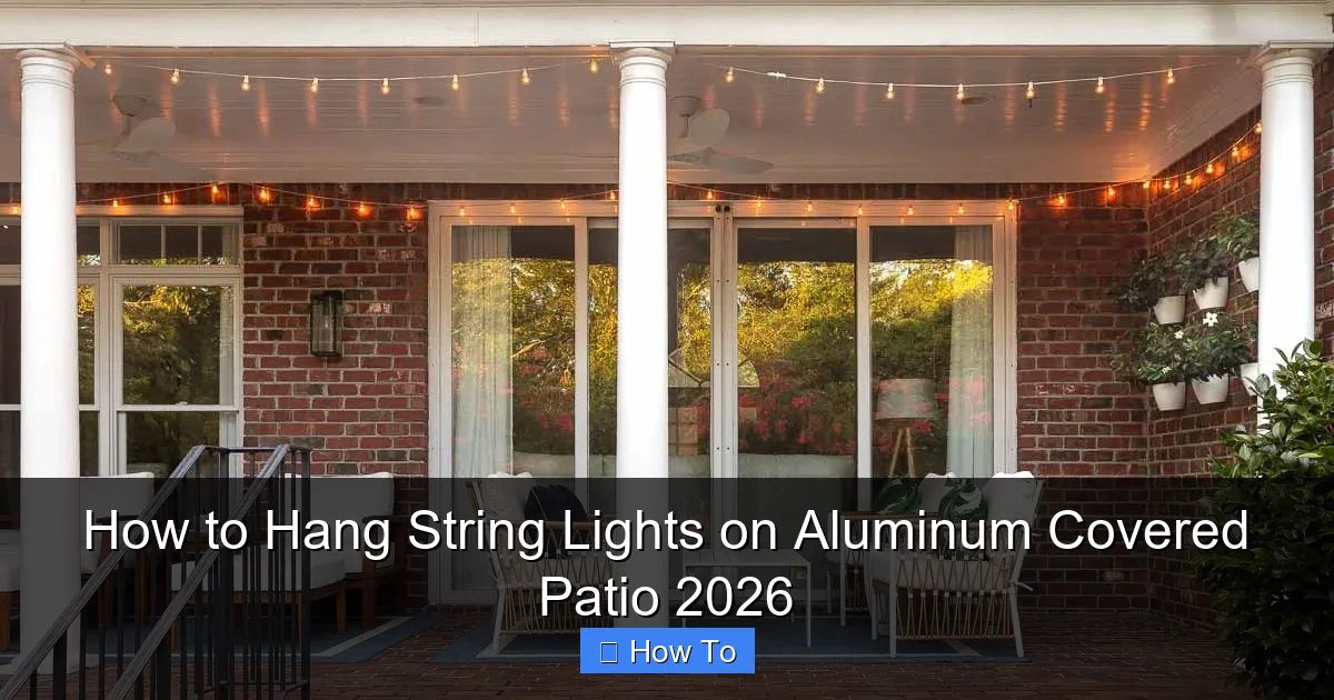 How to Hang String Lights on Aluminum Covered Patio 2026
