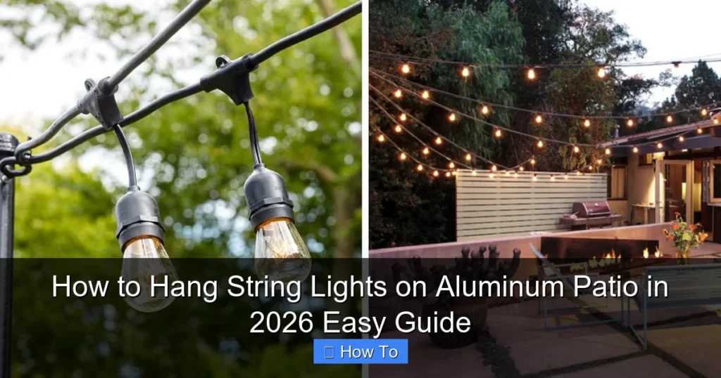 How to Hang String Lights on Aluminum Patio in 2026 Easy Guide