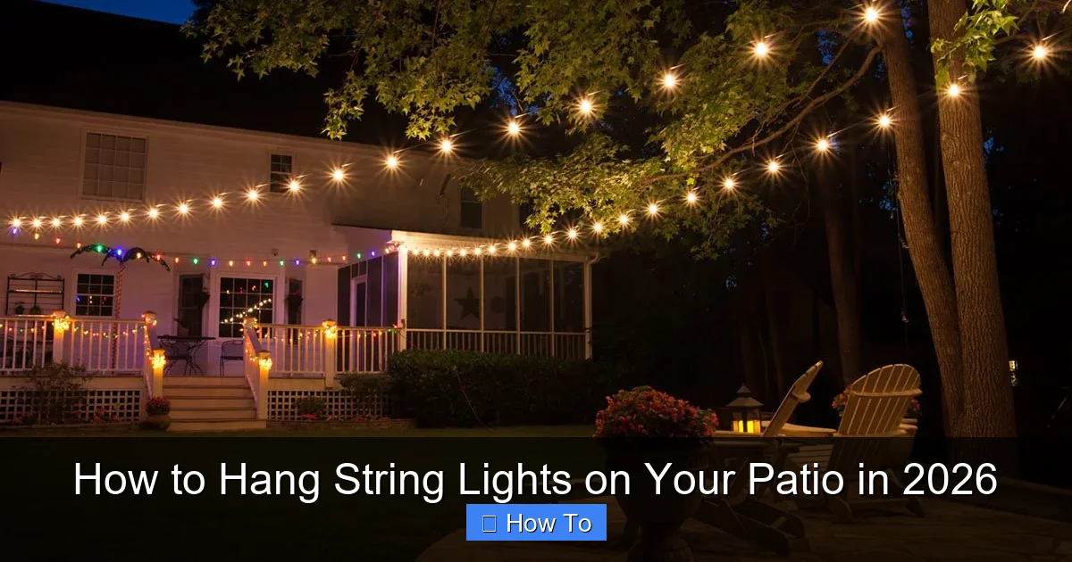 How to Hang String Lights on Your Patio in 2026