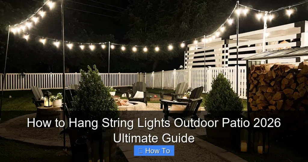 How to Hang String Lights Outdoor Patio 2026 Ultimate Guide