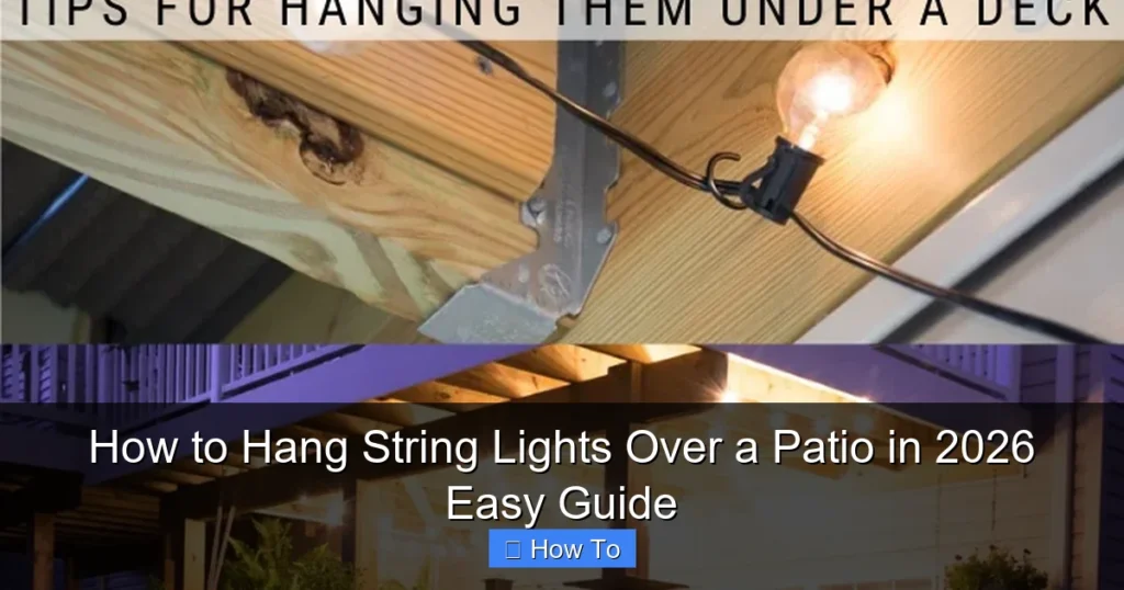 How to Hang String Lights Over a Patio in 2026 Easy Guide