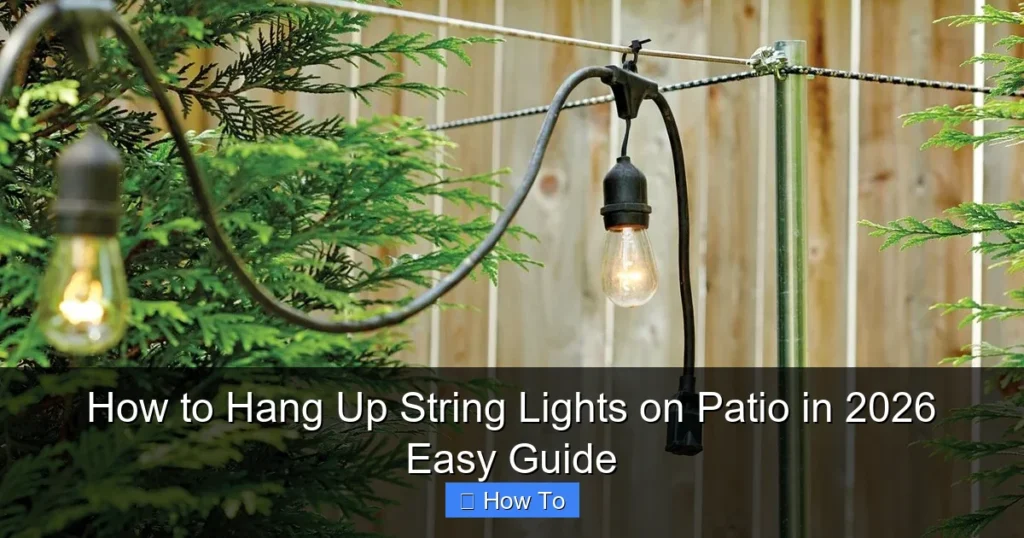 How to Hang Up String Lights on Patio in 2026 Easy Guide