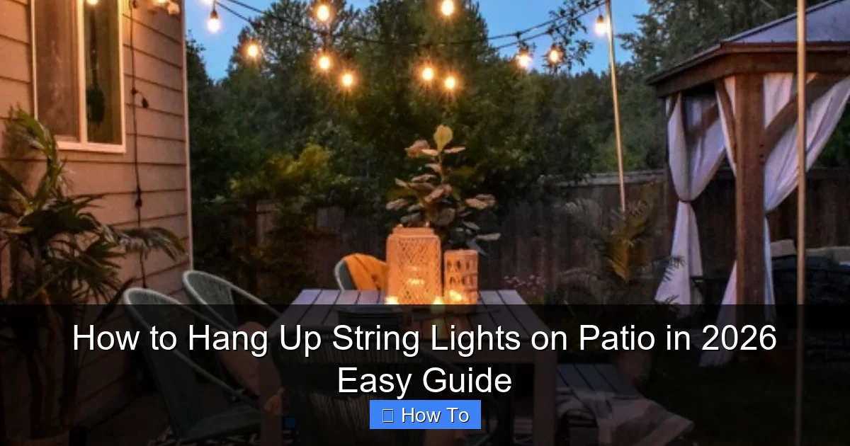 How to Hang Up String Lights on Patio in 2026 Easy Guide