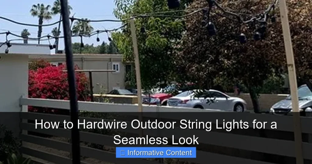 How to Hardwire Outdoor String Lights for a Seamless Look