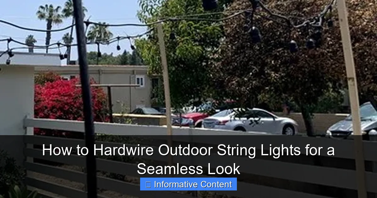 How to Hardwire Outdoor String Lights for a Seamless Look