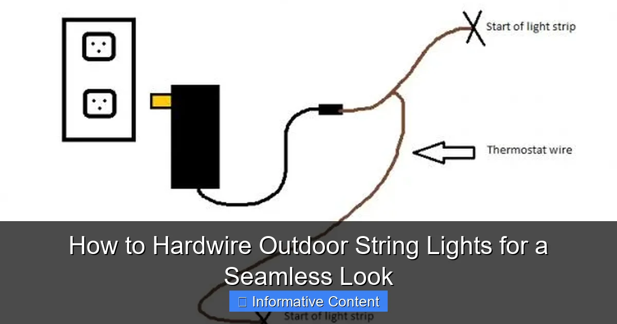 How to Hardwire Outdoor String Lights for a Seamless Look