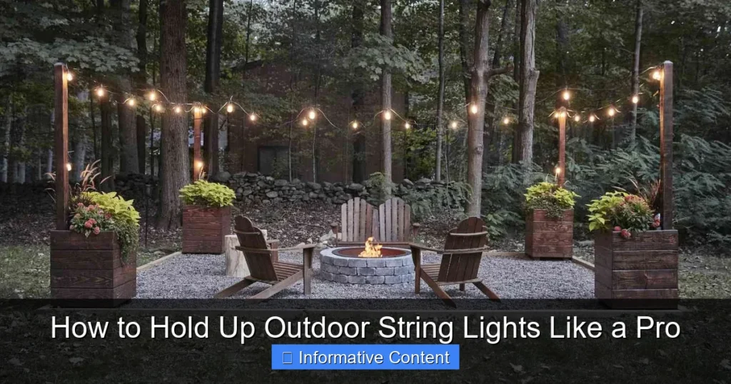 How to Hold Up Outdoor String Lights Like a Pro