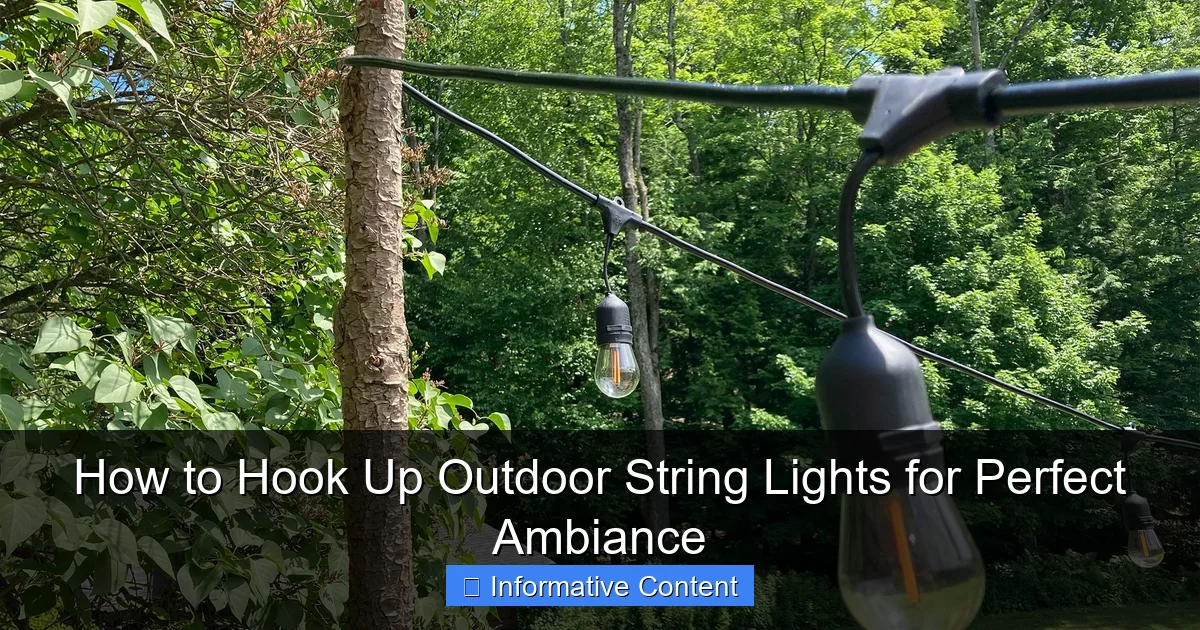How to Hook Up Outdoor String Lights for Perfect Ambiance