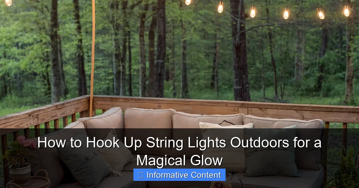 How to Hook Up String Lights Outdoors for a Magical Glow