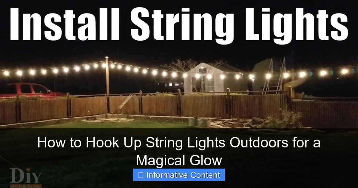 How to Hook Up String Lights Outdoors for a Magical Glow