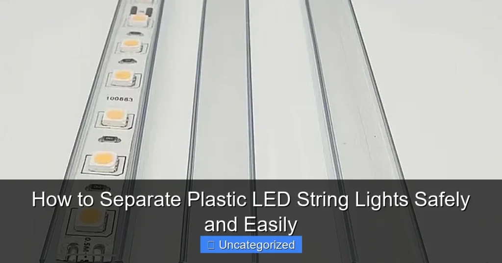 How to Separate Plastic LED String Lights Safely and Easily