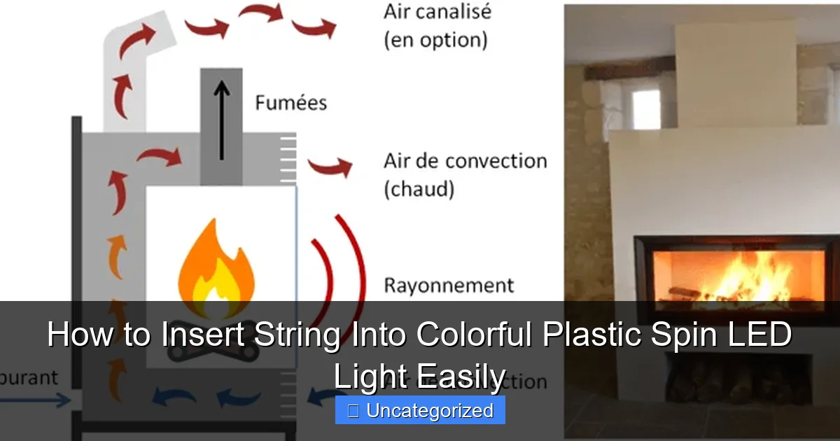 How to Insert String Into Colorful Plastic Spin LED Light Easily