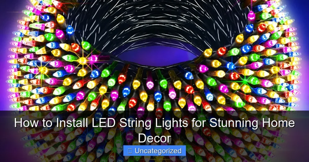 How to Install LED String Lights for Stunning Home Decor
