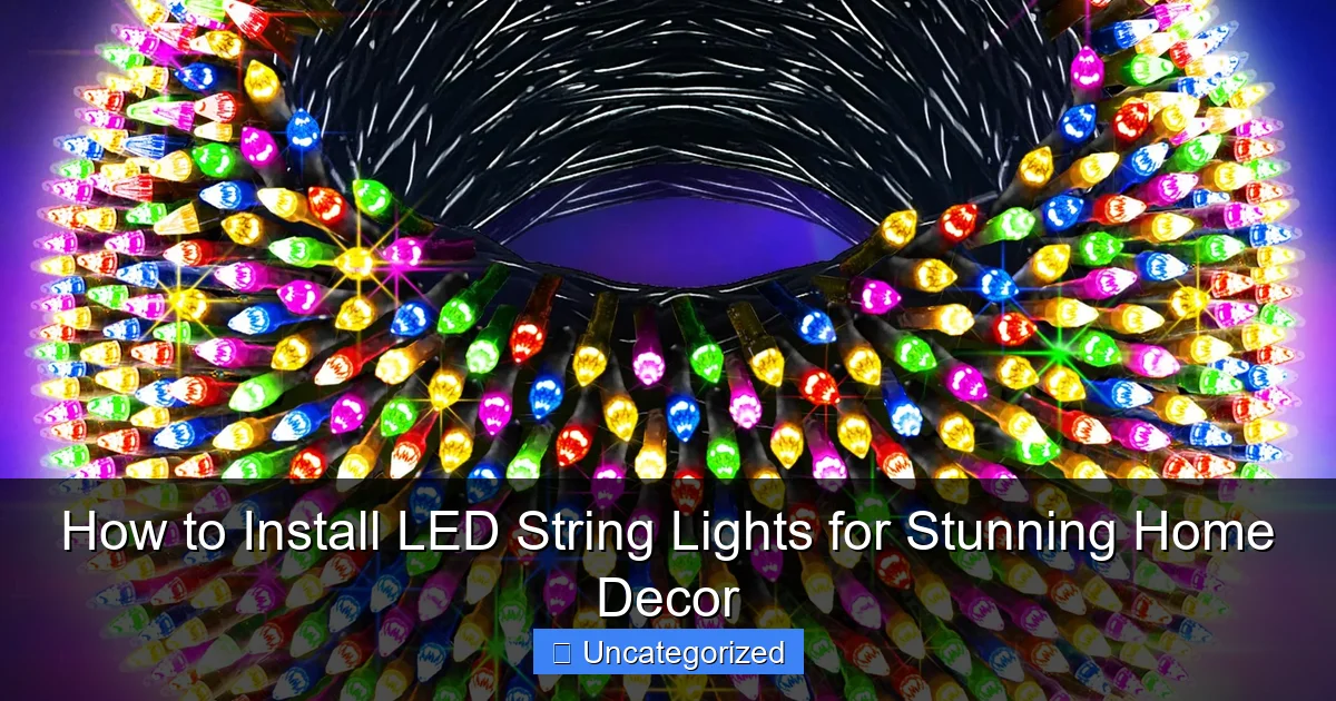 How to Install LED String Lights for Stunning Home Decor