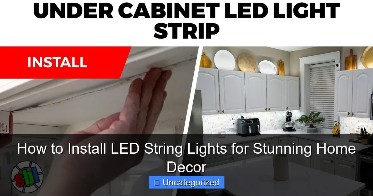 How to Install LED String Lights for Stunning Home Decor