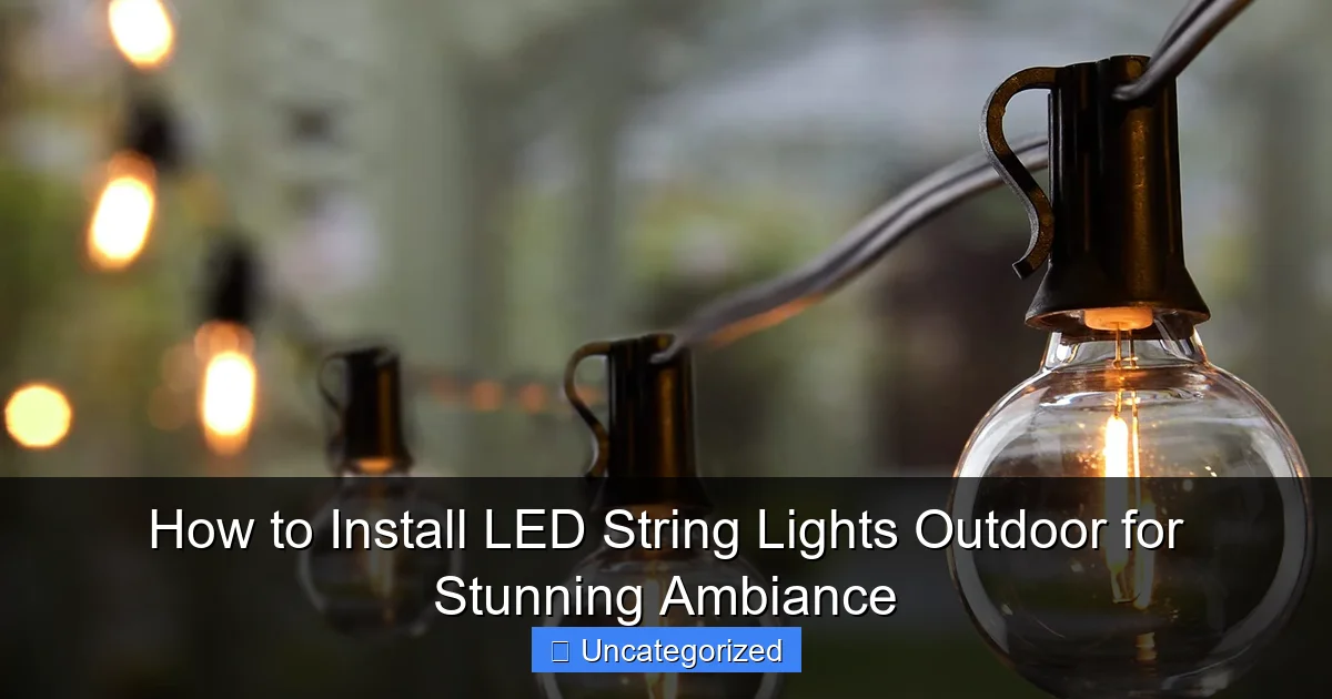 How to Install LED String Lights Outdoor for Stunning Ambiance