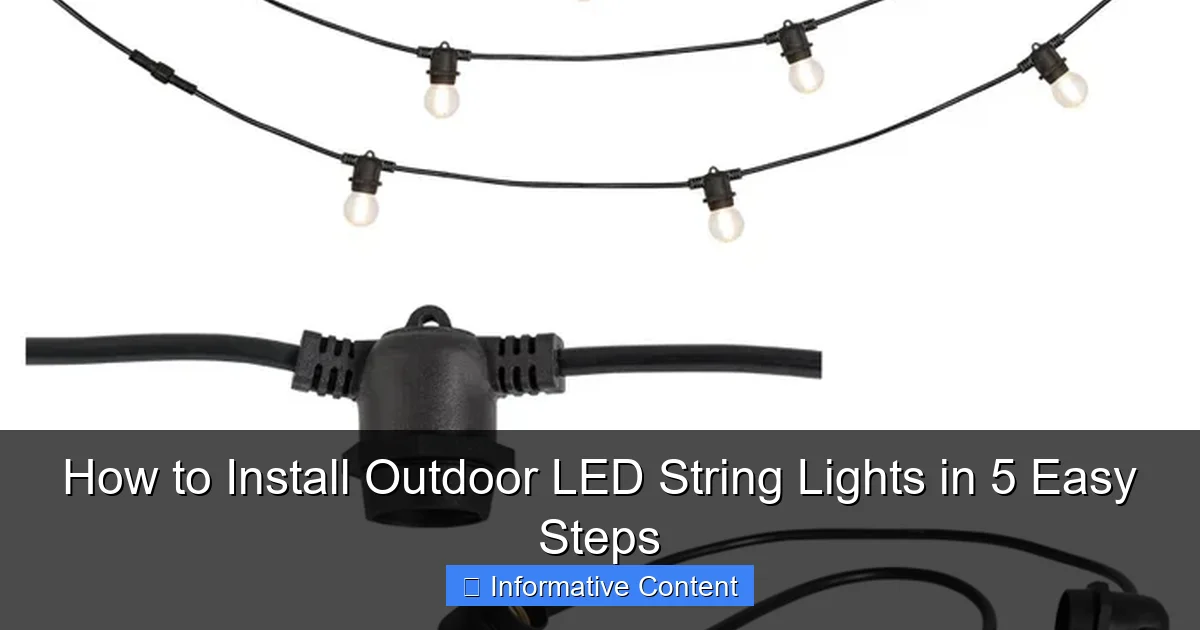 How to Install Outdoor LED String Lights in 5 Easy Steps