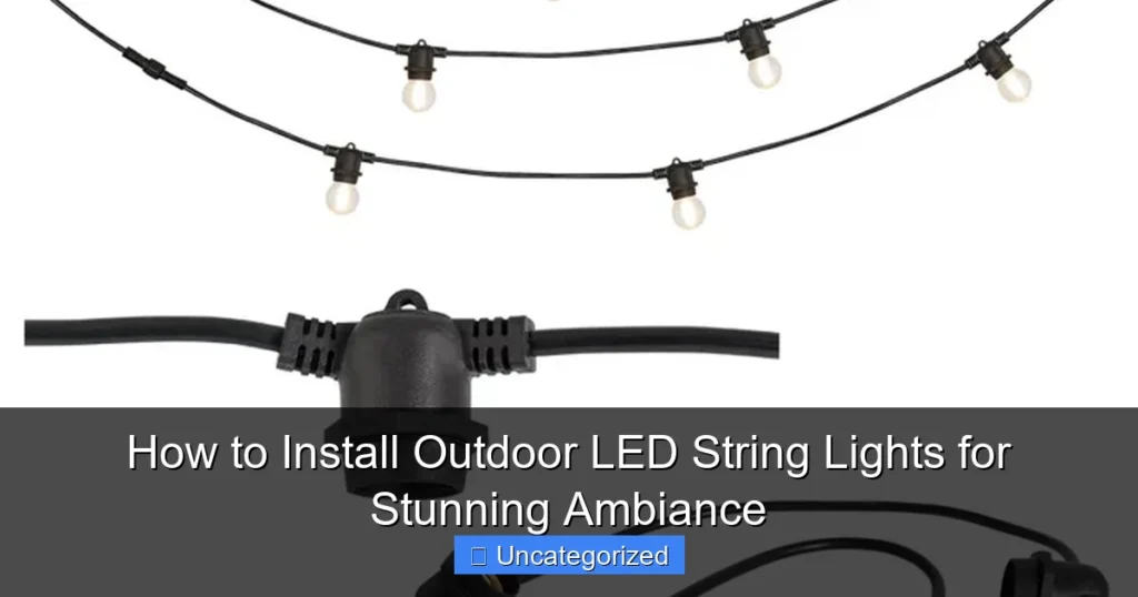 How to Install Outdoor LED String Lights for Stunning Ambiance