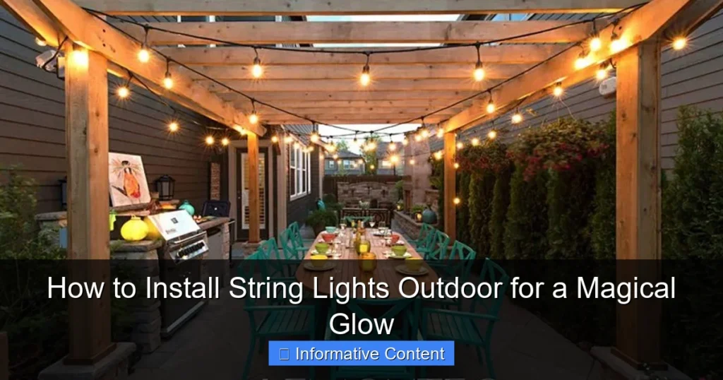 How to Install String Lights Outdoor for a Magical Glow