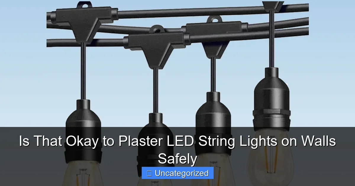 Is That Okay to Plaster LED String Lights on Walls Safely