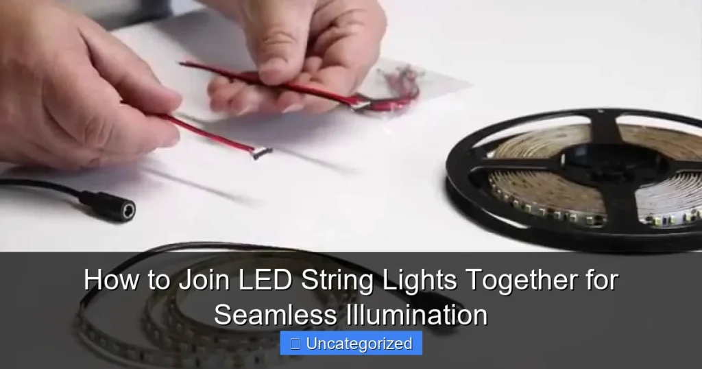 How to Join LED String Lights Together for Seamless Illumination