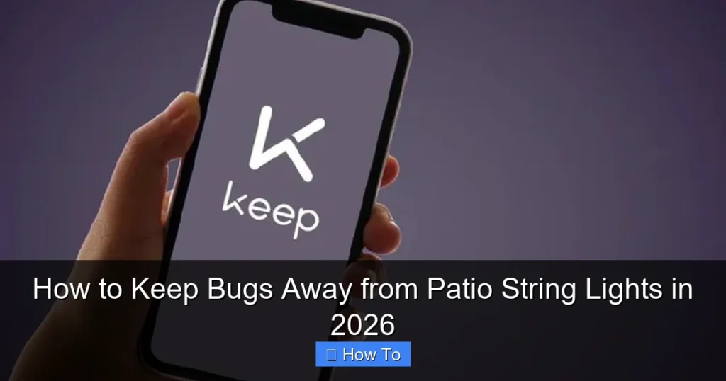 How to Keep Bugs Away from Patio String Lights in 2026