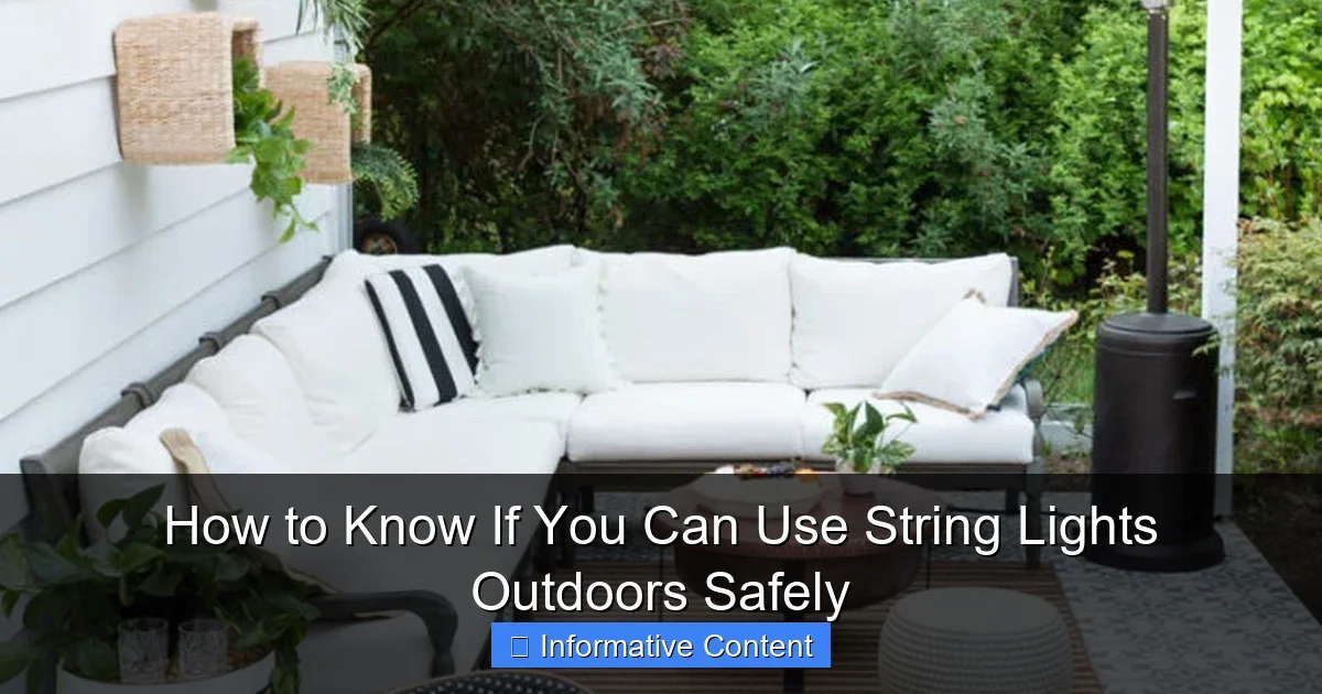 How to Know If You Can Use String Lights Outdoors Safely
