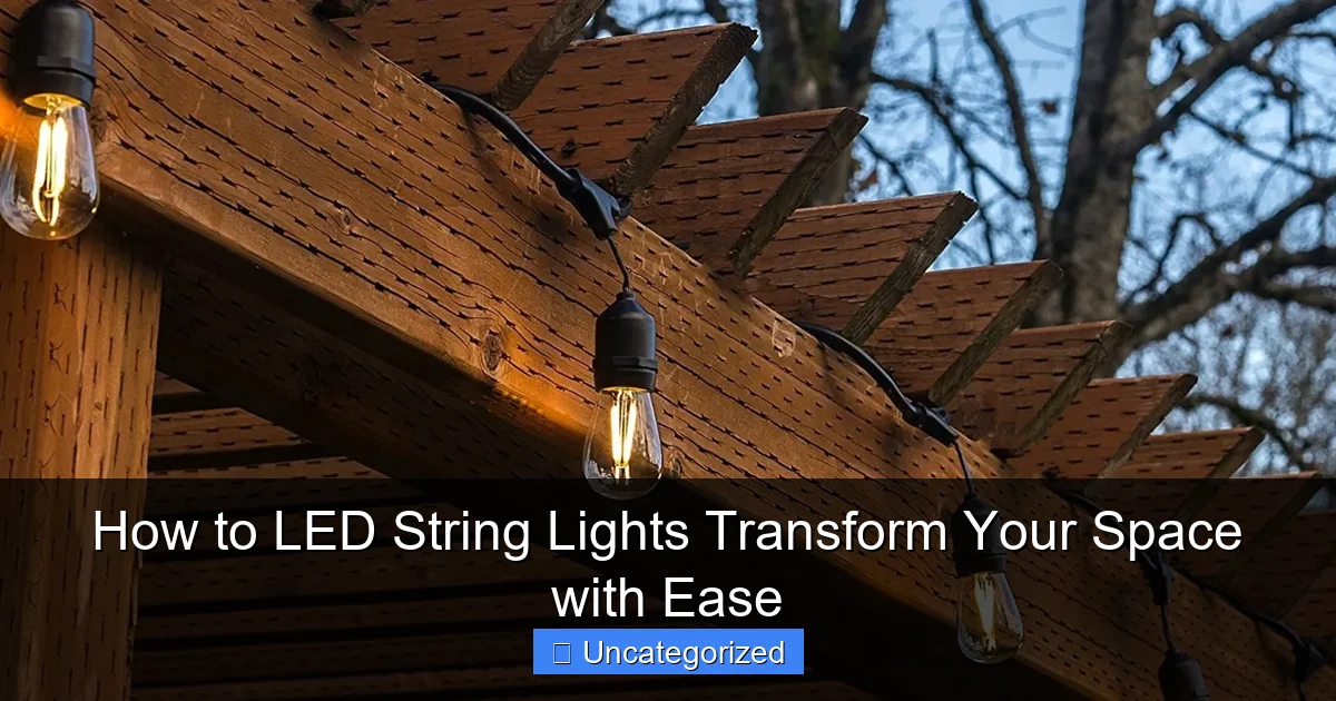 How to LED String Lights Transform Your Space with Ease