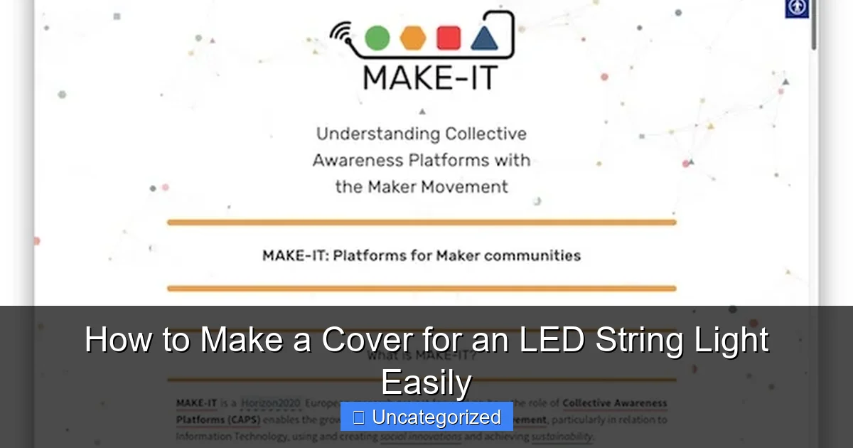 How to Make a Cover for an LED String Light Easily