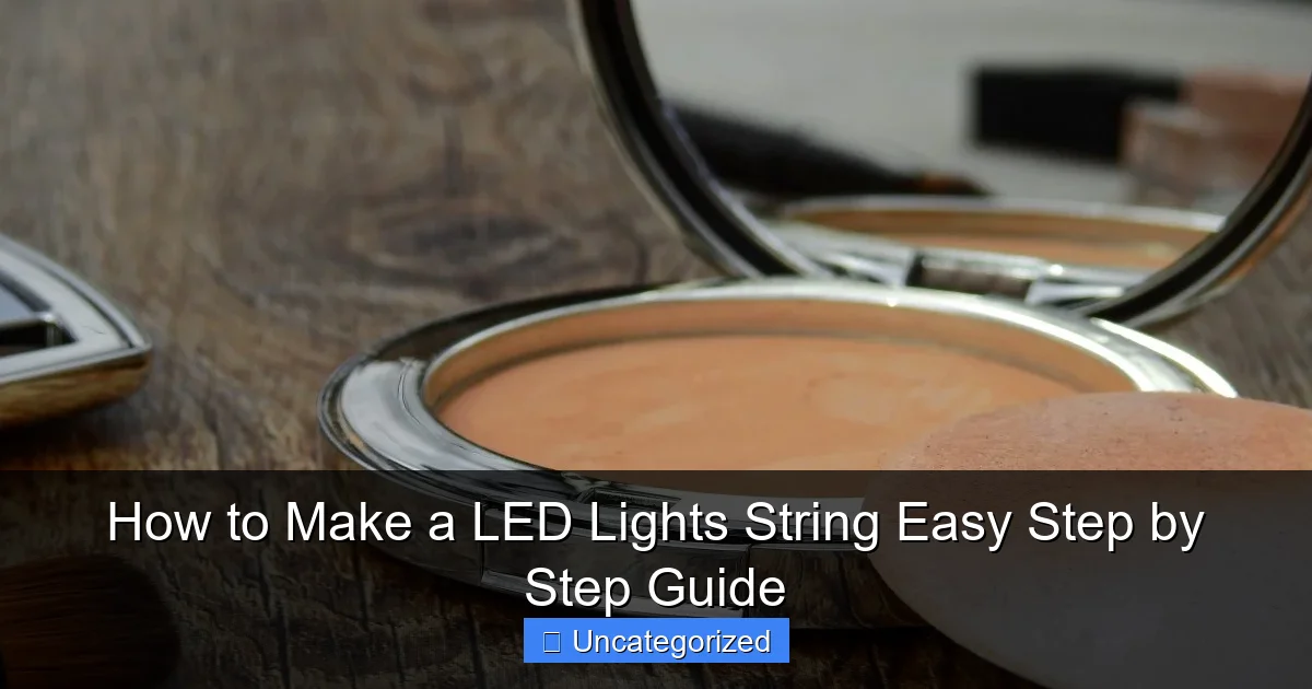 How to Make a LED Lights String Easy Step by Step Guide