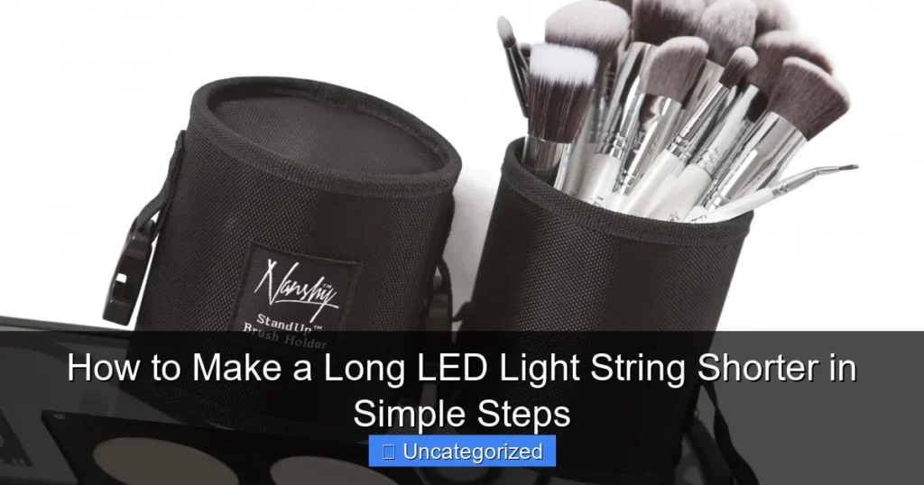 How to Make a Long LED Light String Shorter in Simple Steps