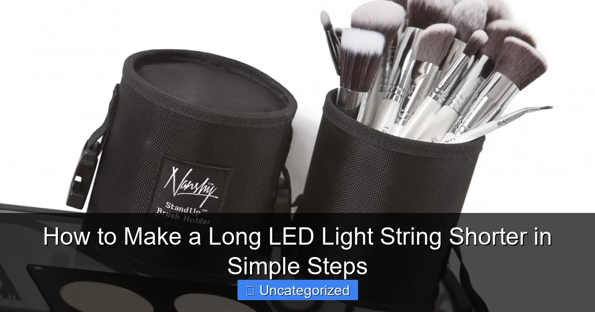 How to Make a Long LED Light String Shorter in Simple Steps