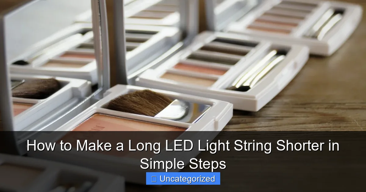 How to Make a Long LED Light String Shorter in Simple Steps