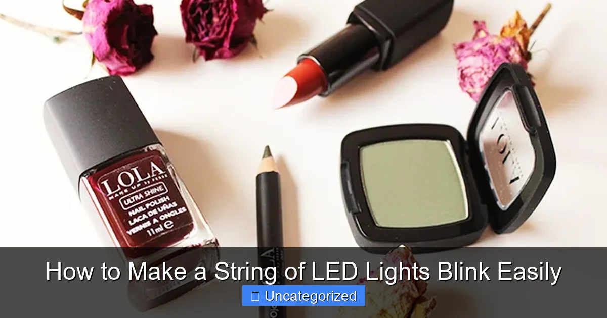 How to Make a String of LED Lights Blink Easily