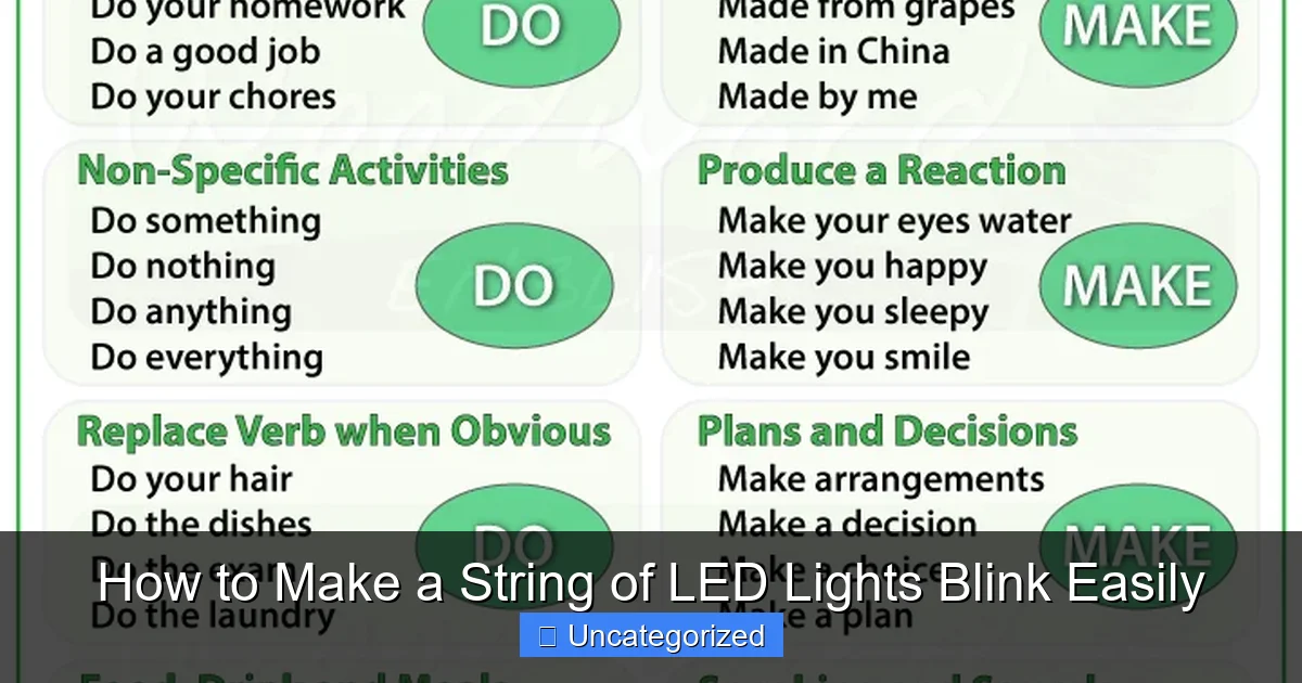 How to Make a String of LED Lights Blink Easily