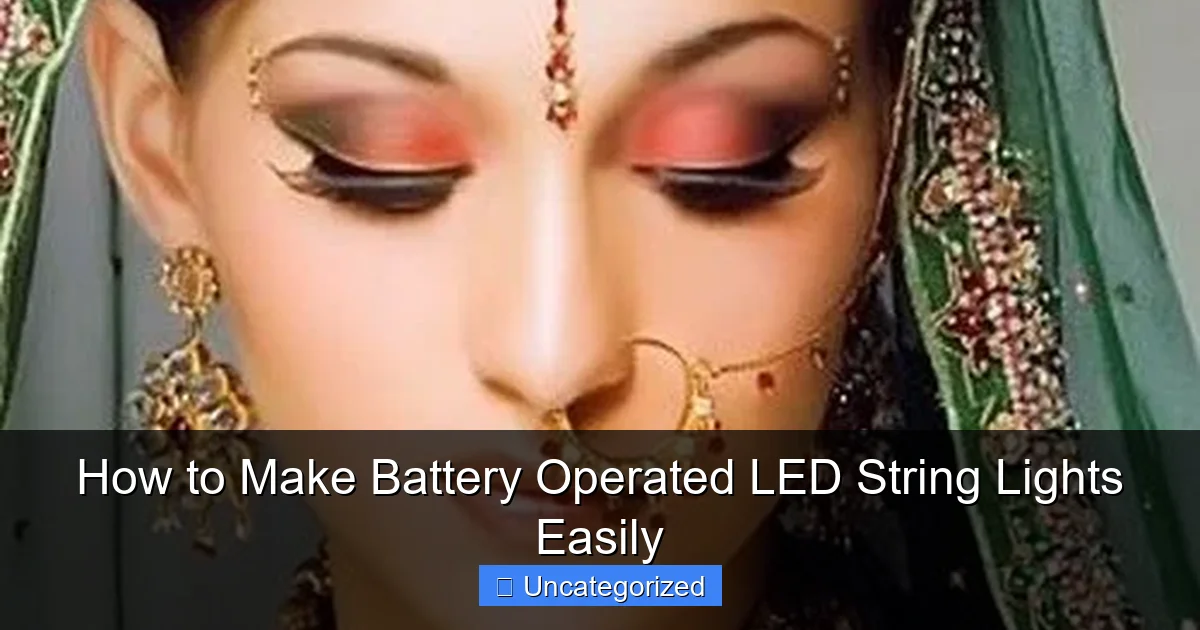 How to Make Battery Operated LED String Lights Easily