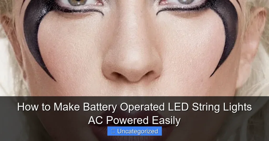 How to Make Battery Operated LED String Lights AC Powered Easily