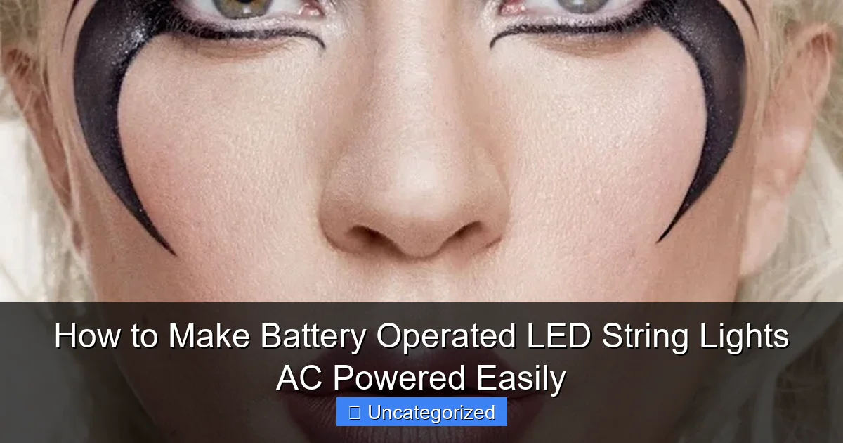How to Make Battery Operated LED String Lights AC Powered Easily