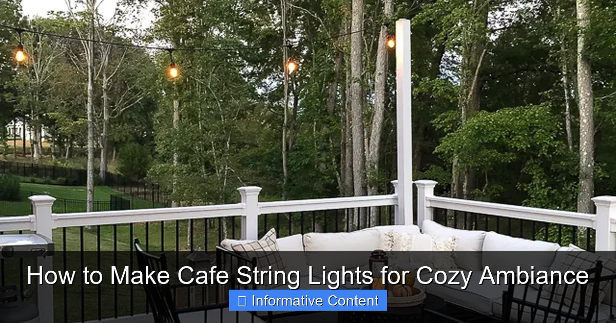 How to Make Cafe String Lights for Cozy Ambiance