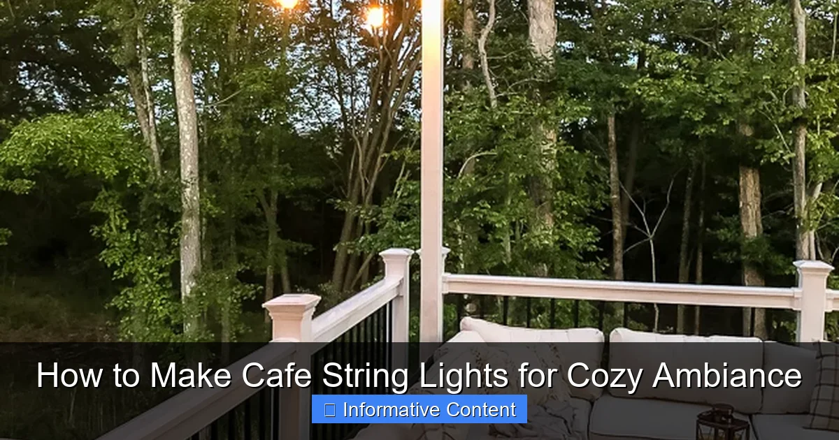 How to Make Cafe String Lights for Cozy Ambiance