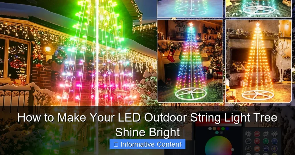How to Make Your LED Outdoor String Light Tree Shine Bright