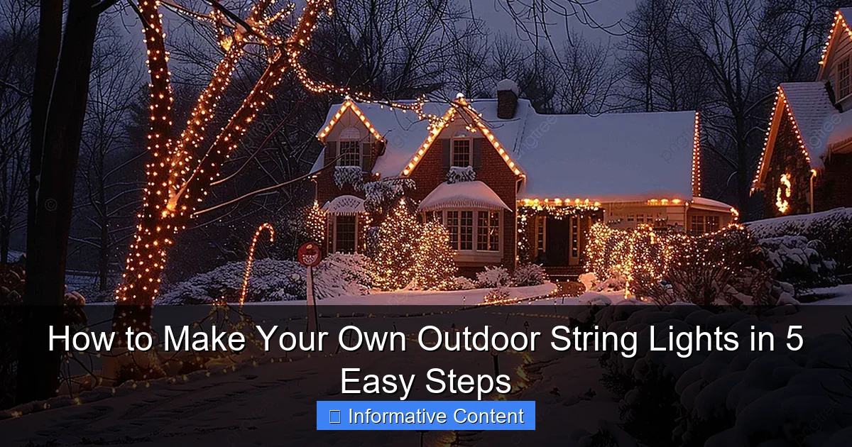 How to Make Your Own Outdoor String Lights in 5 Easy Steps