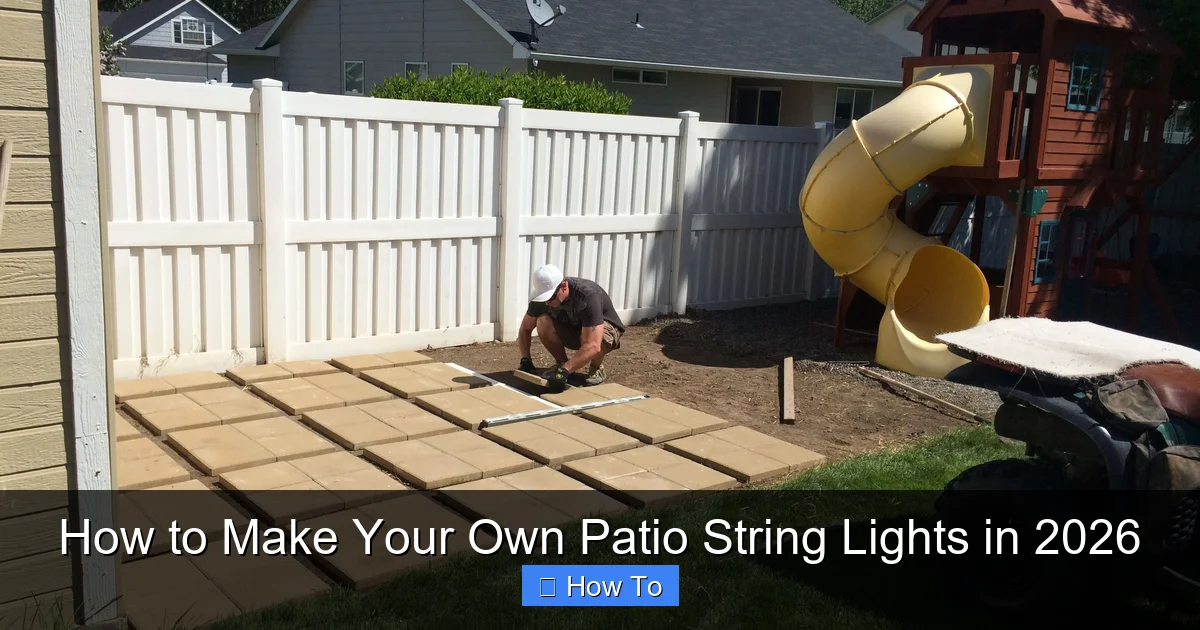 How to Make Your Own Patio String Lights in 2026
