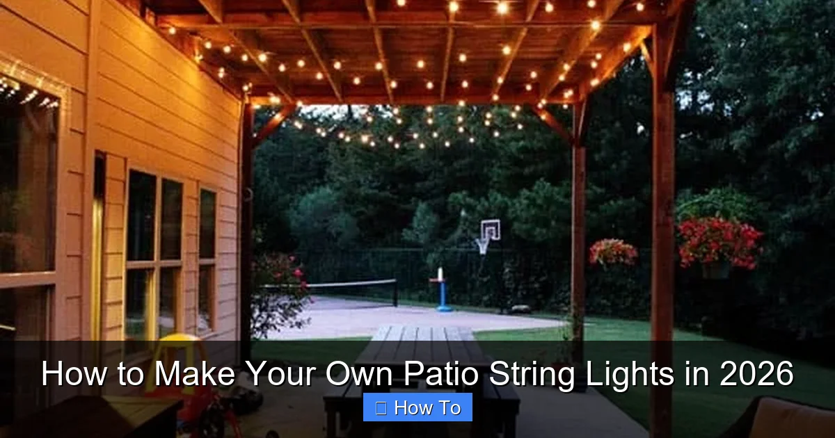 How to Make Your Own Patio String Lights in 2026