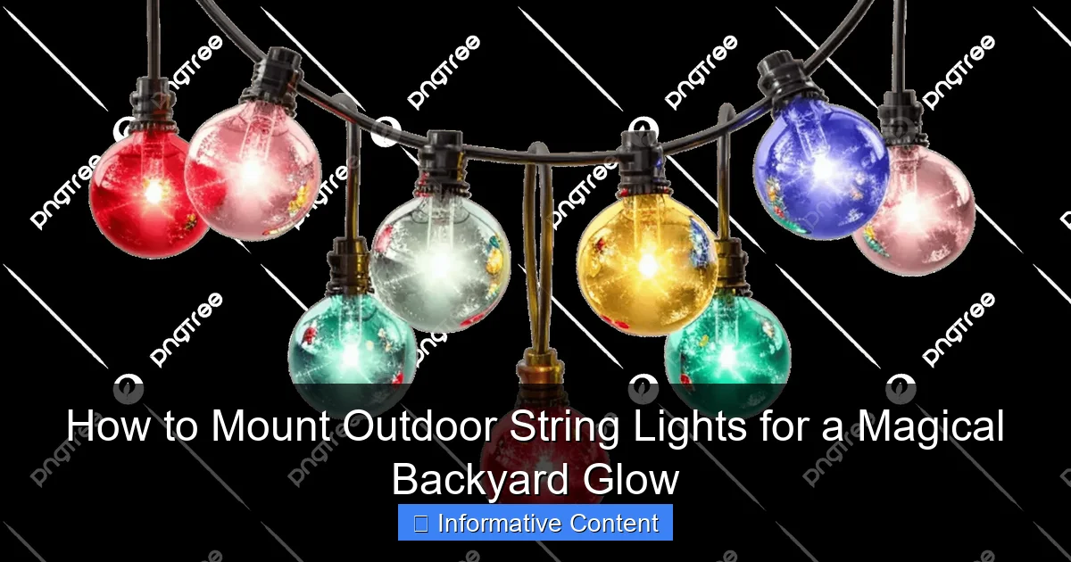 How to Mount Outdoor String Lights for a Magical Backyard Glow