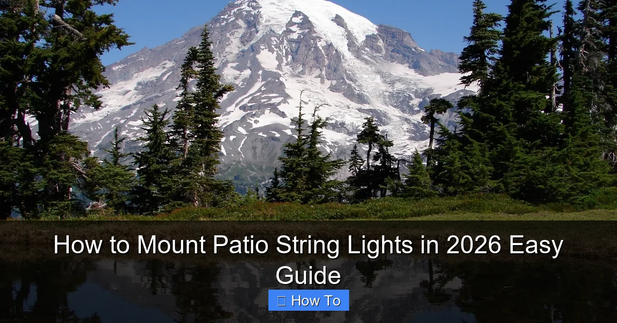 How to Mount Patio String Lights in 2026 Easy Guide