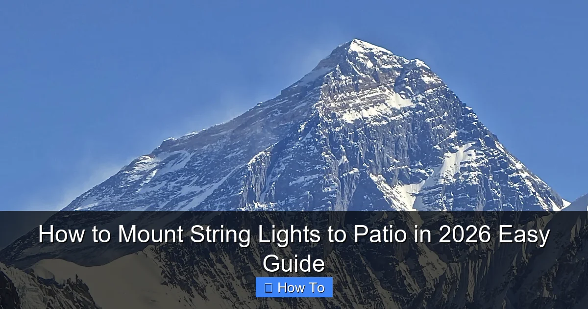 How to Mount String Lights to Patio in 2026 Easy Guide