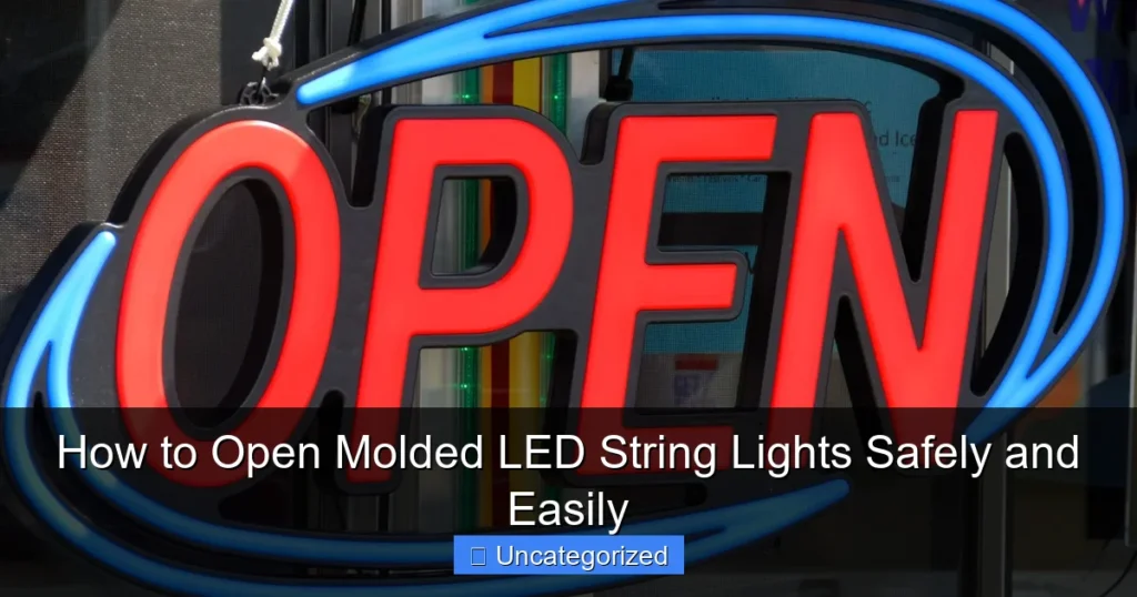 How to Open Molded LED String Lights Safely and Easily
